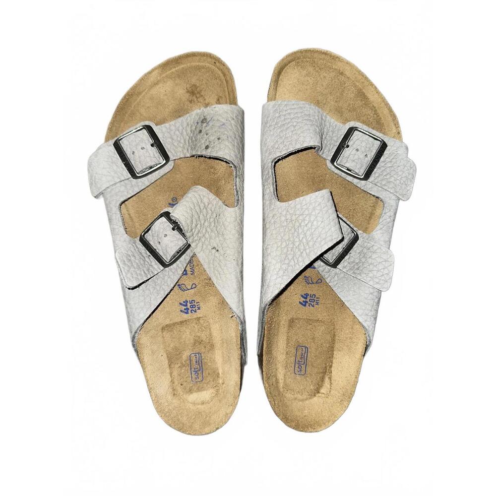 BIRKENSTOCK ARIZONA NUBUCK LEATHER DESERT BUCK WHALE GRAY EU 44 US 11 Mens